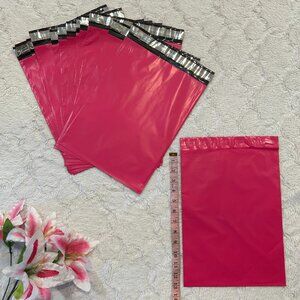 25 qty - 10"x13" Self-Adhesive Hot Pink Poly-Mailers